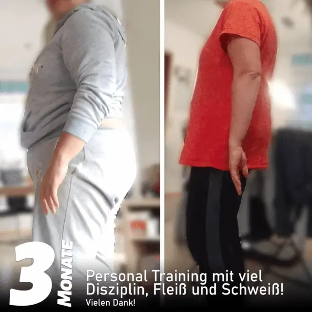 Vorher Nachher PT 3Monate